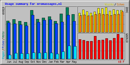 Usage summary for eromassages.nl